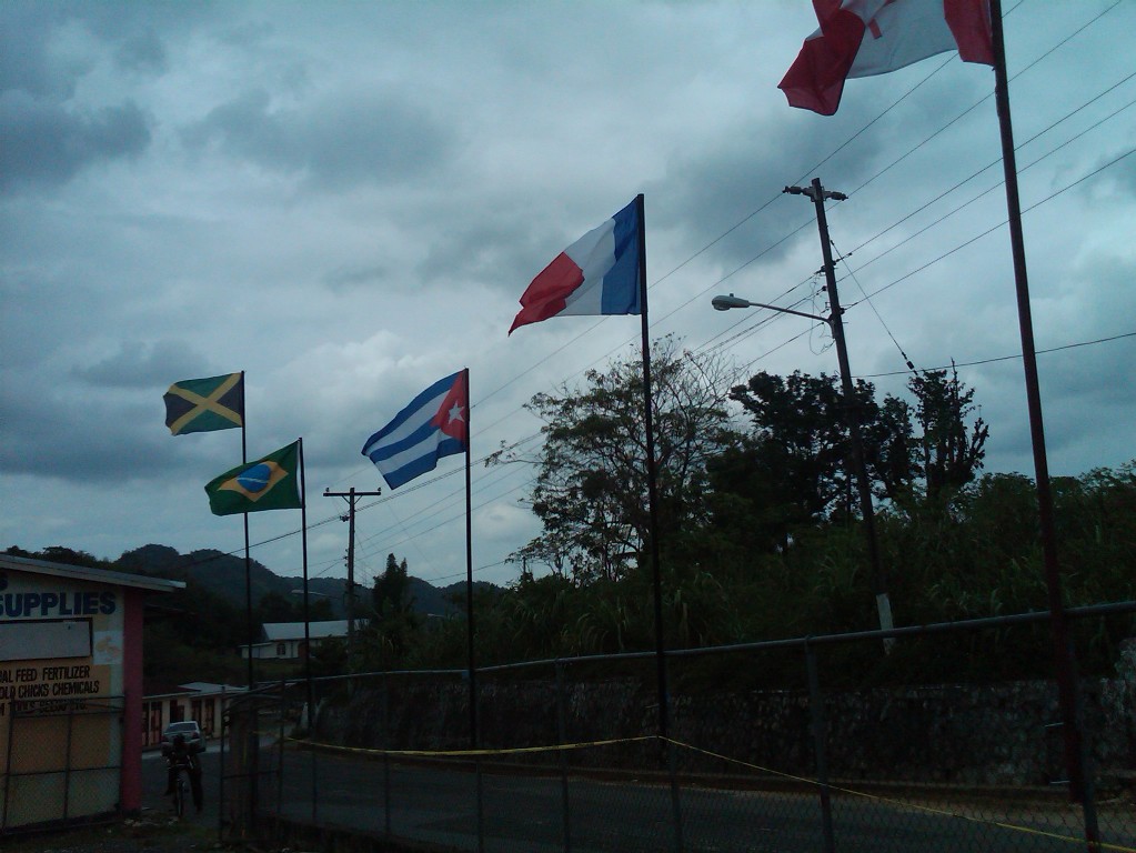 Flags at South Coast